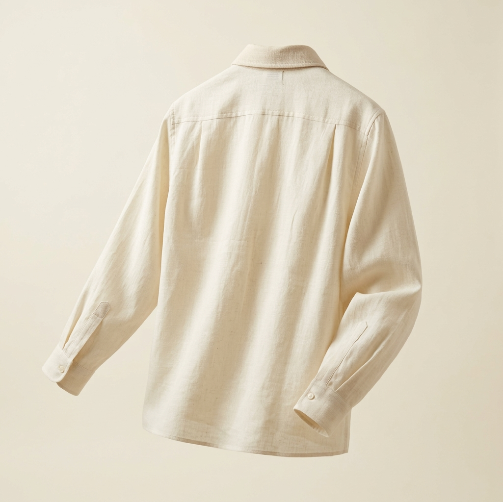 MOON - HANDMADE ORGANIC KHADI SHIRT - CREAM