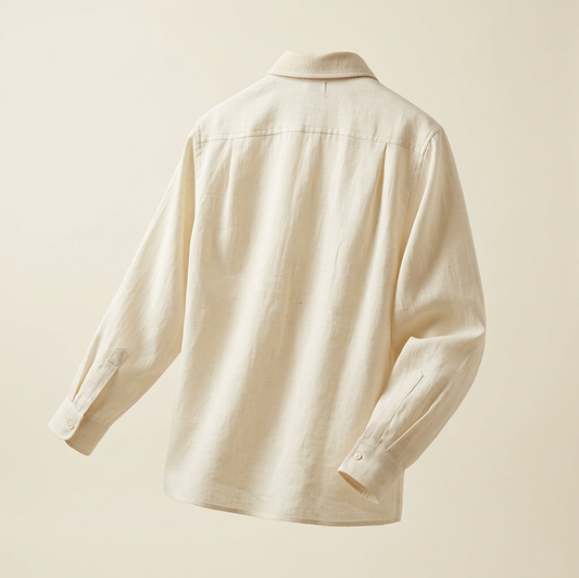 MOON - HANDMADE ORGANIC KHADI SHIRT - CREAM